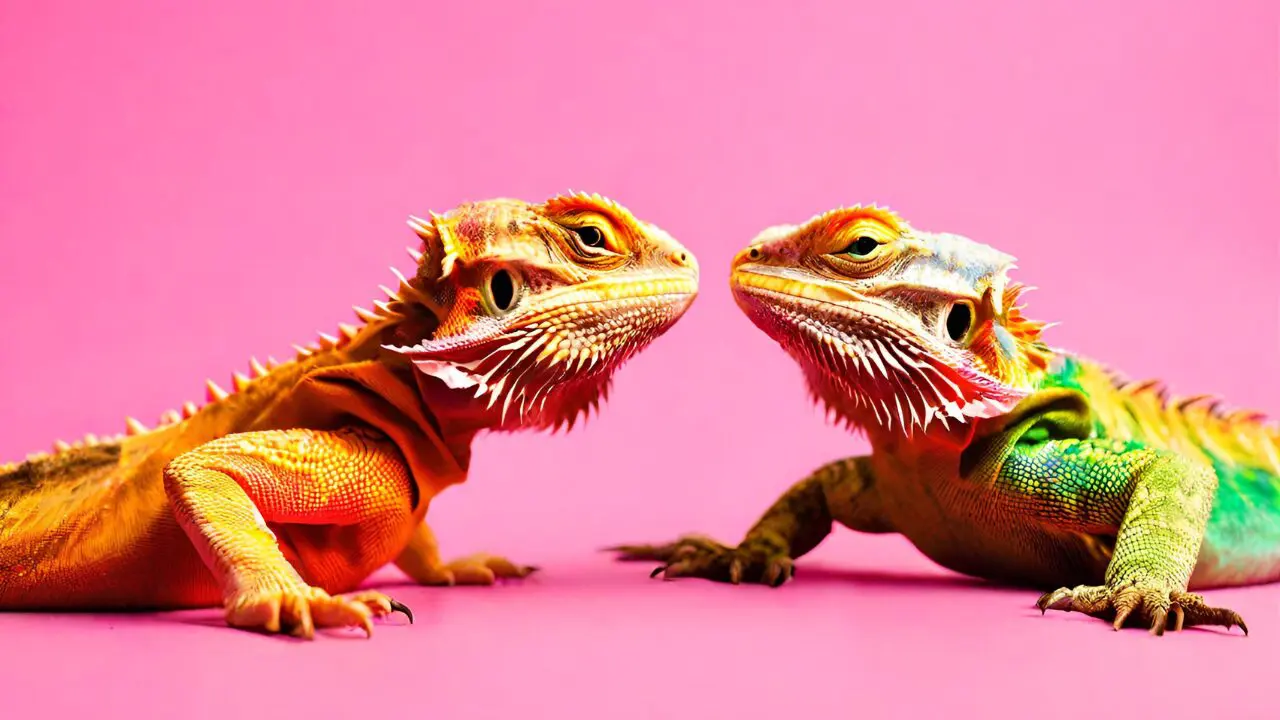 Bearded dragon couple