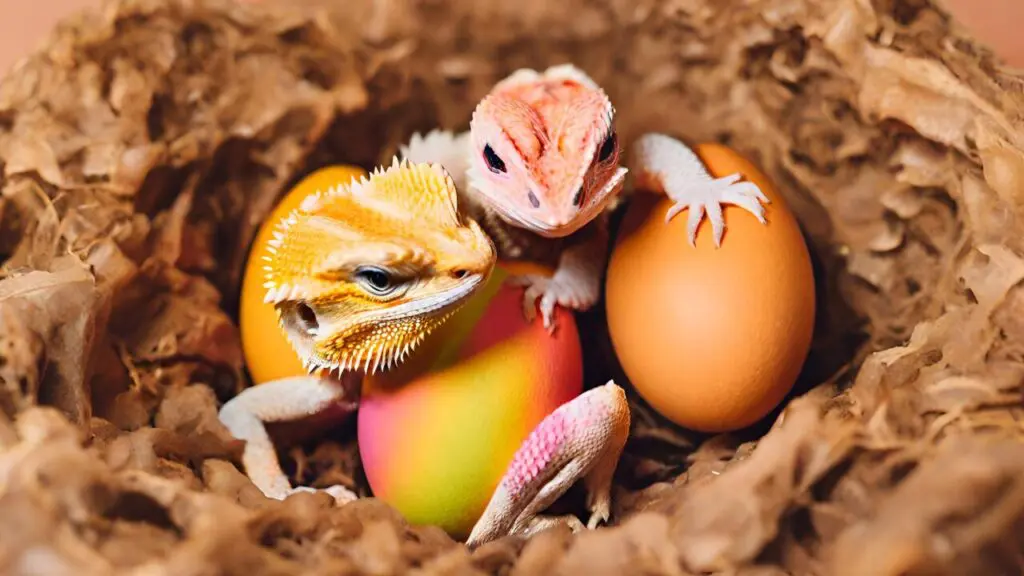 lizard eggs and hatchling