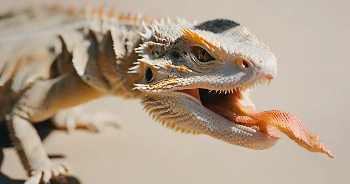 Bearded dragon tongue