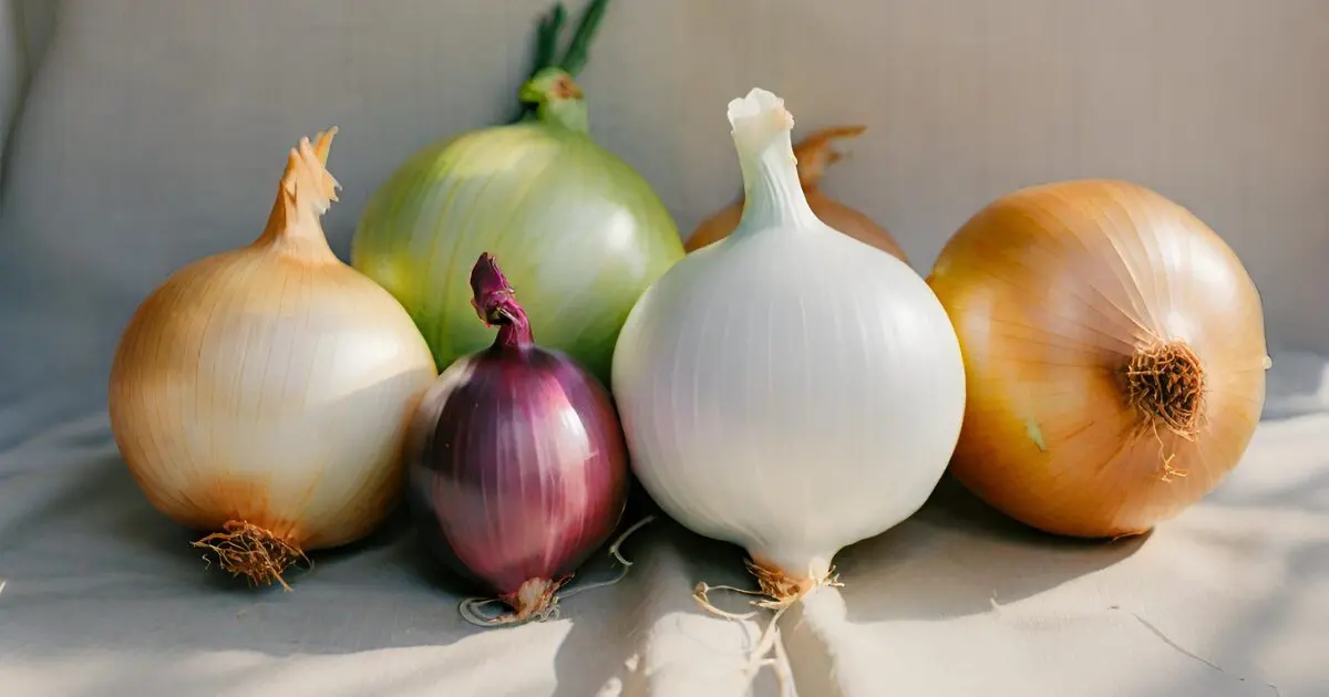 Different color onions