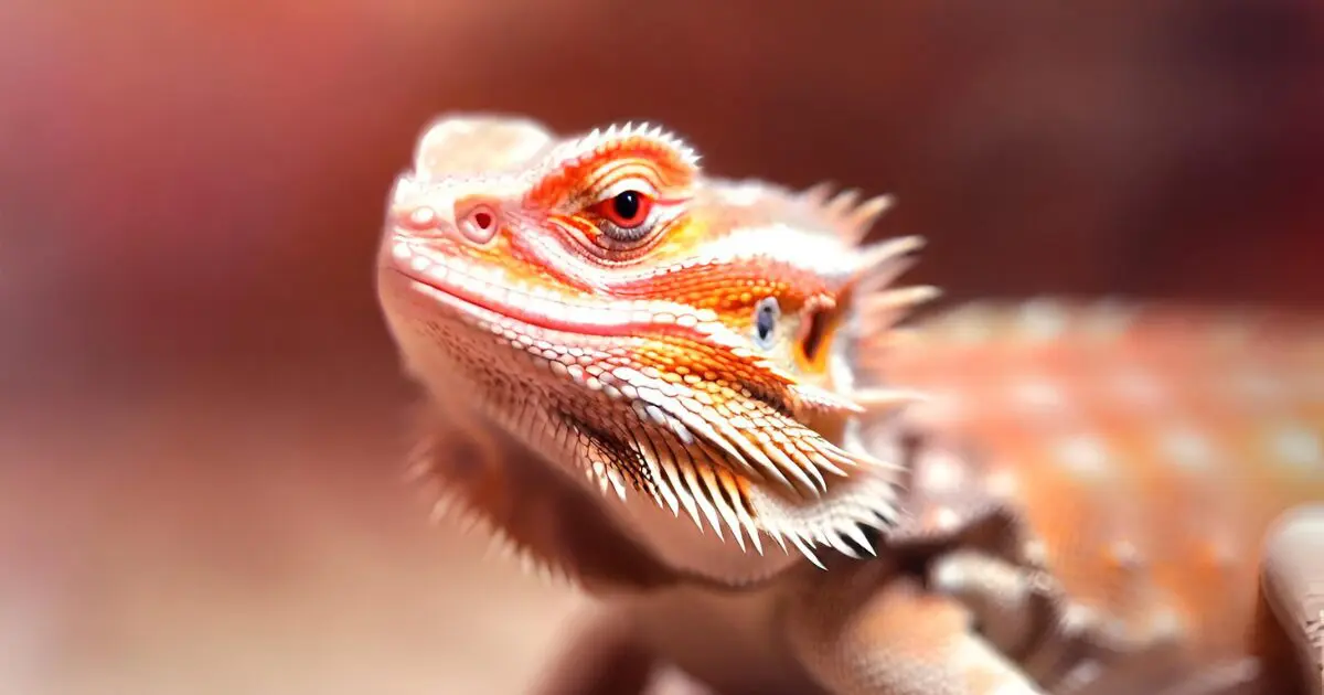 Bearded dragon basking