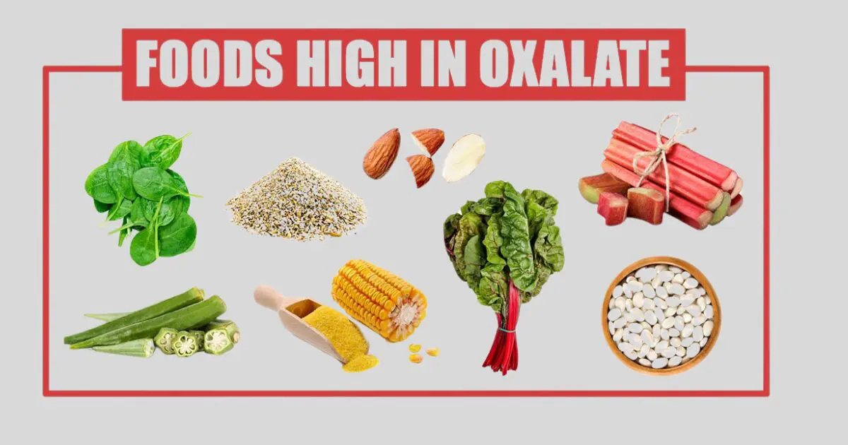 Different vegetables that are high in oxalates