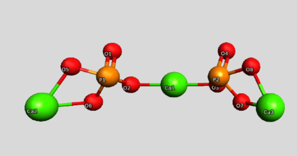 3D model of calcium phosphate molecule