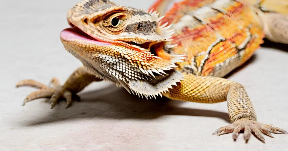 bearded dragon on floor