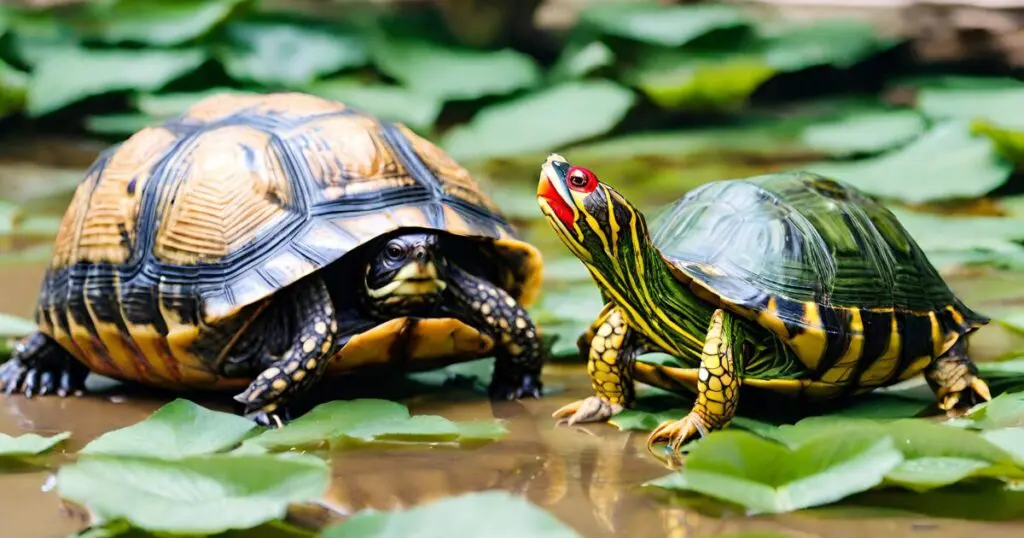 red-eared slider vs box turtle size